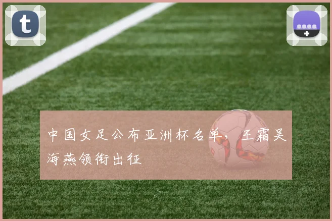 中国女足公布亚洲杯名单，王霜吴海燕领衔出征